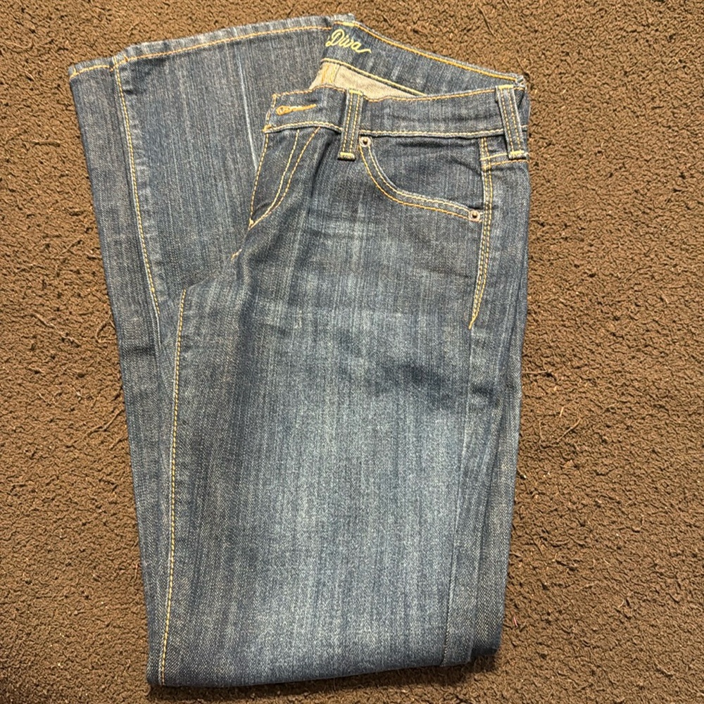 NWOT Old Navy The Diva Dark Blue Bootcut Jeans